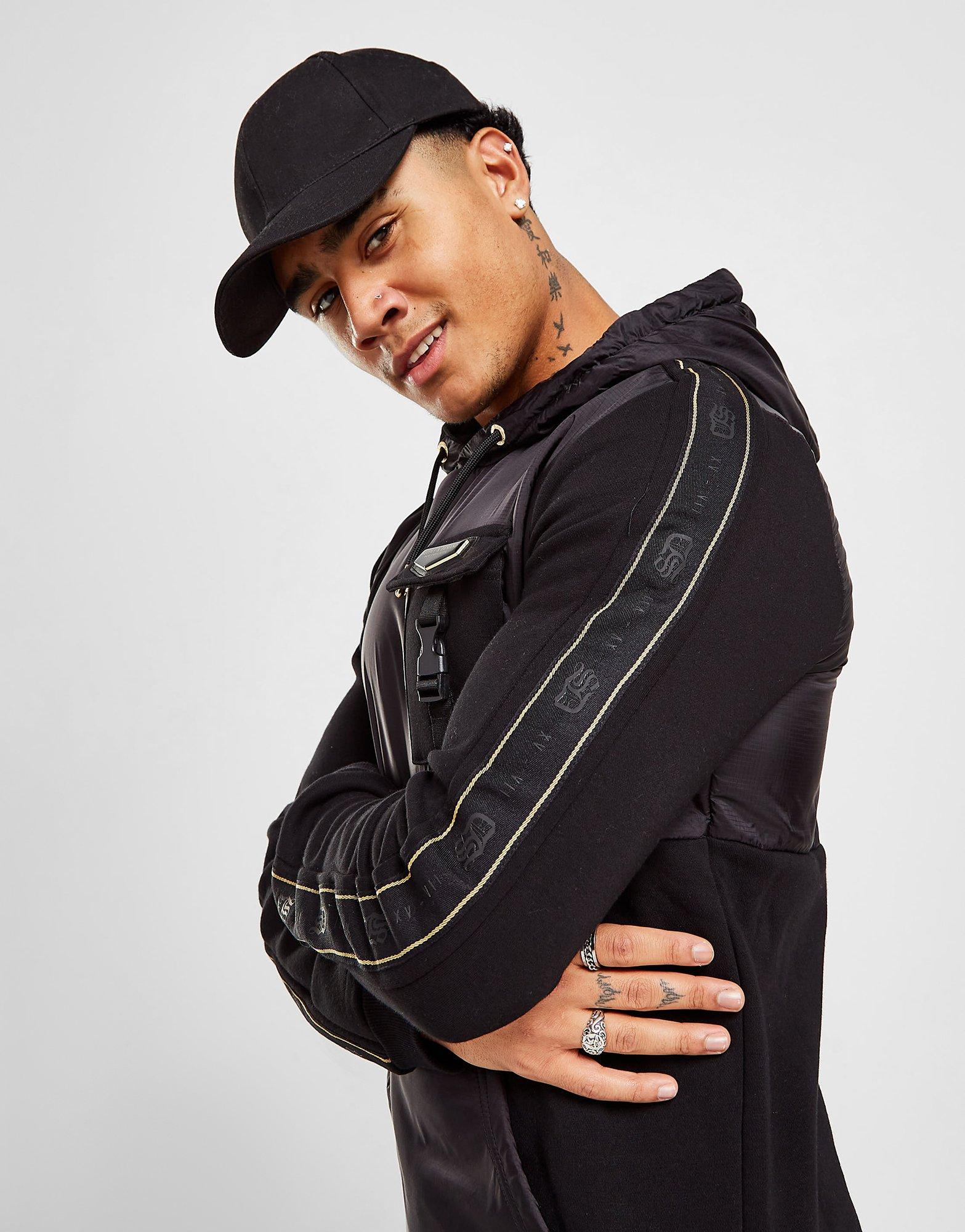 Pánska mikina SUPPLY & DEMAND MIKINA S KAPUCŇOU ILLUSION HOODIE SUPTM15879 Čierna