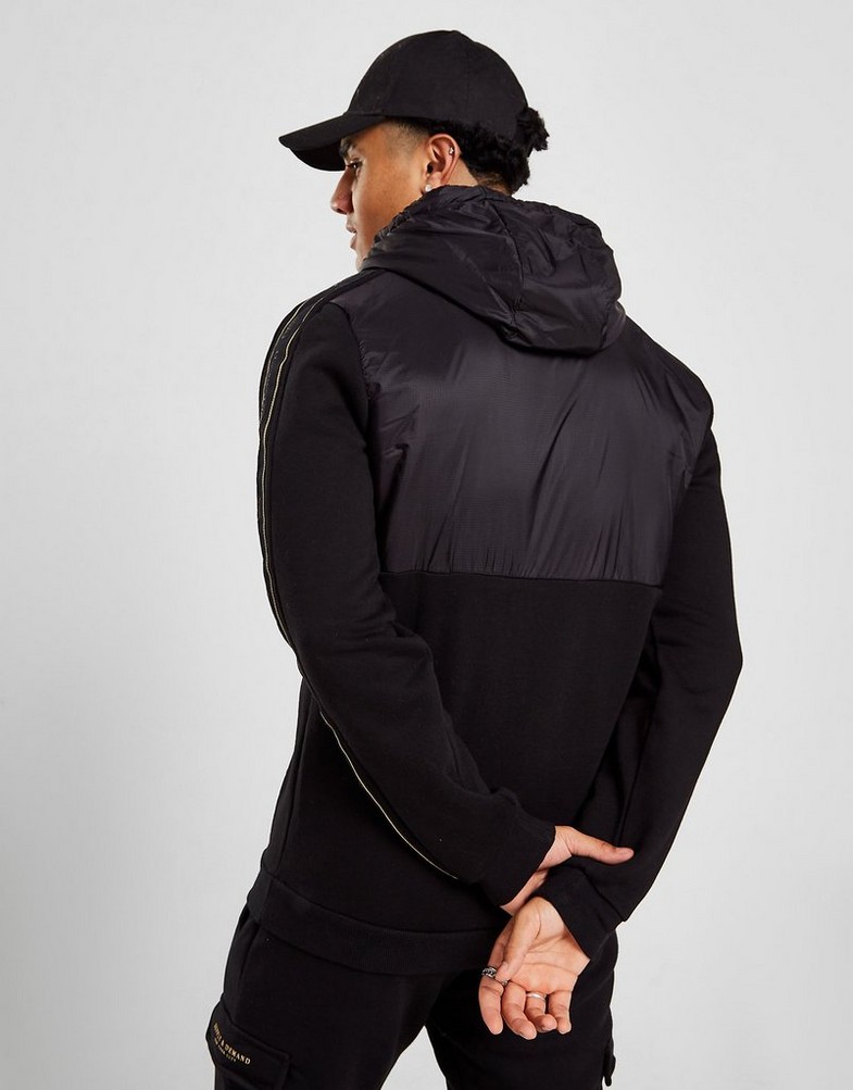 Bluza męska SUPPLY & DEMAND BLUZA Z KAPTUREM ILLUSION HOODIE SUPTM15879 Czarny