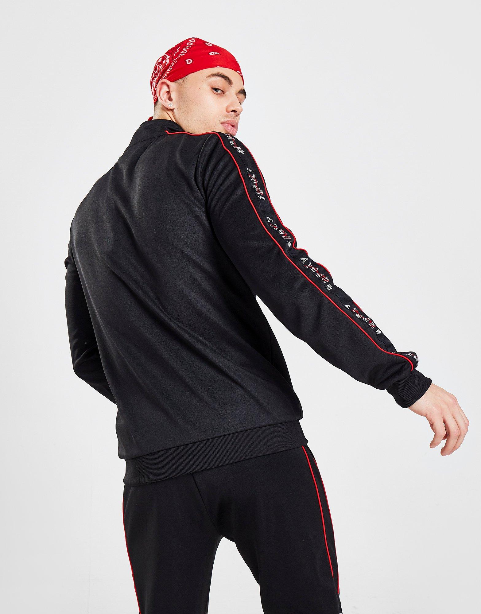 Pánska mikina SUPPLY & DEMAND MIKINA STADIUM TRACK TOP SUPTM15884 Čierna