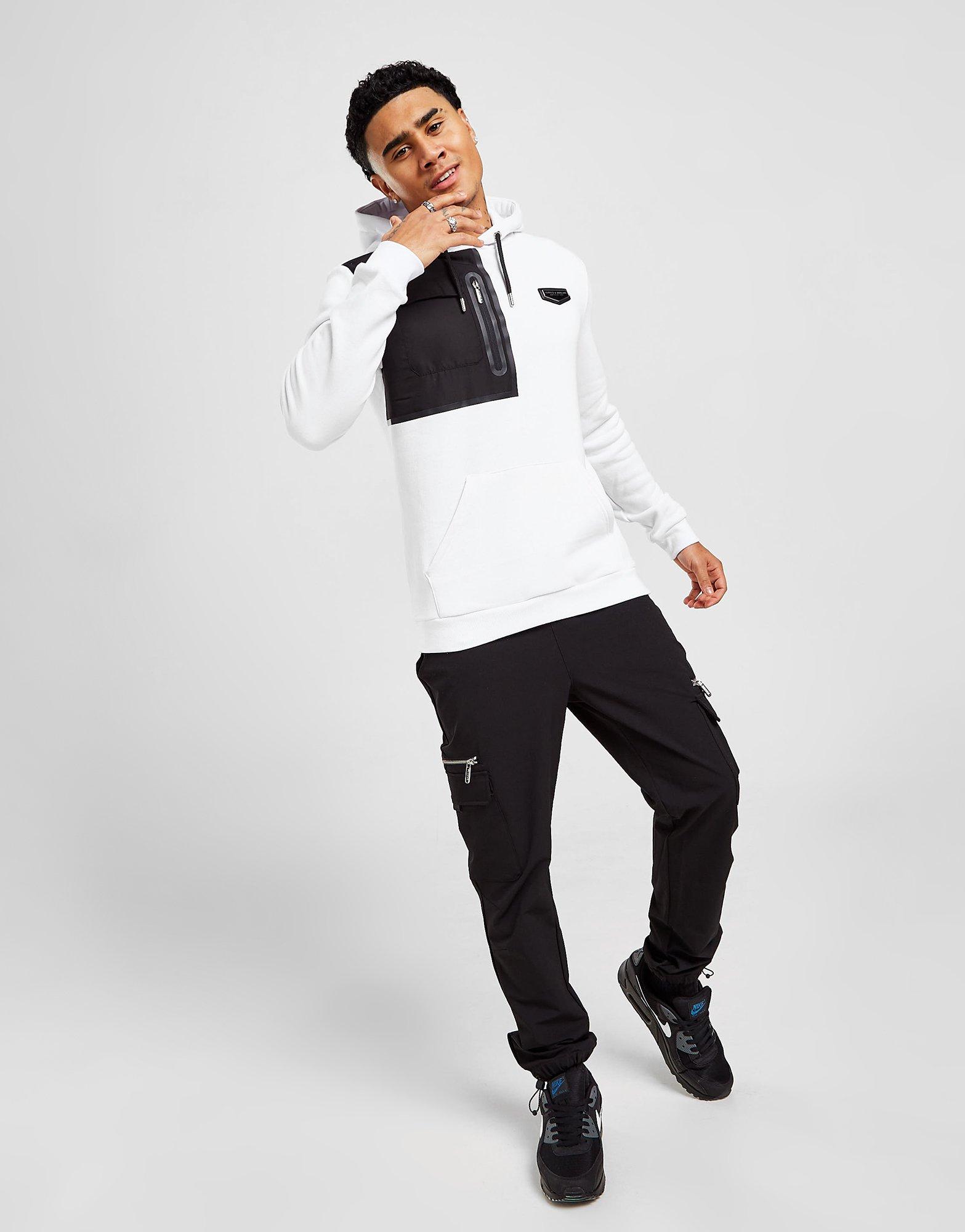 Vyriškas džemperis SUPPLY & DEMAND DŽEMPERIS   SU GOBTUVU CONFIDE HOODIE SUPTM15906 Balta