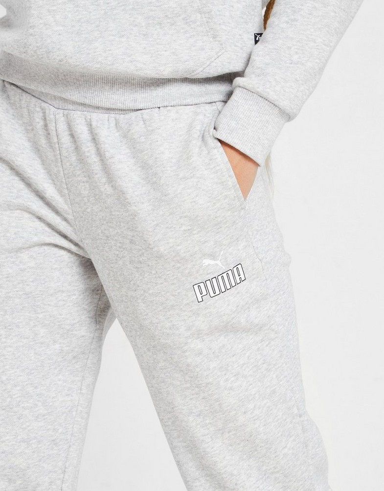 PUMA SOFTSHELL CORE OUTLINE LOGO JOGGERS 67128904 Szary