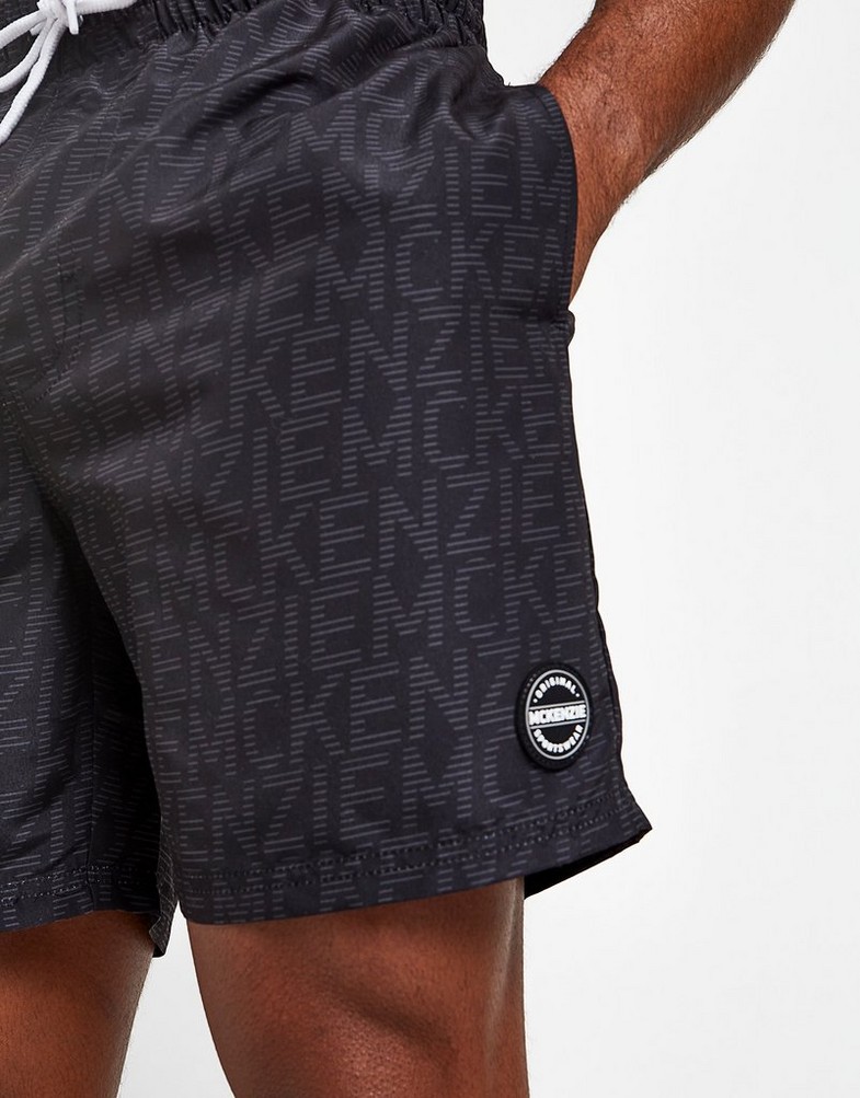 Krótkie spodenki, szorty męskie MCKENZIE MENKAR SWIM SHORTS MCKTM15030 Czarny