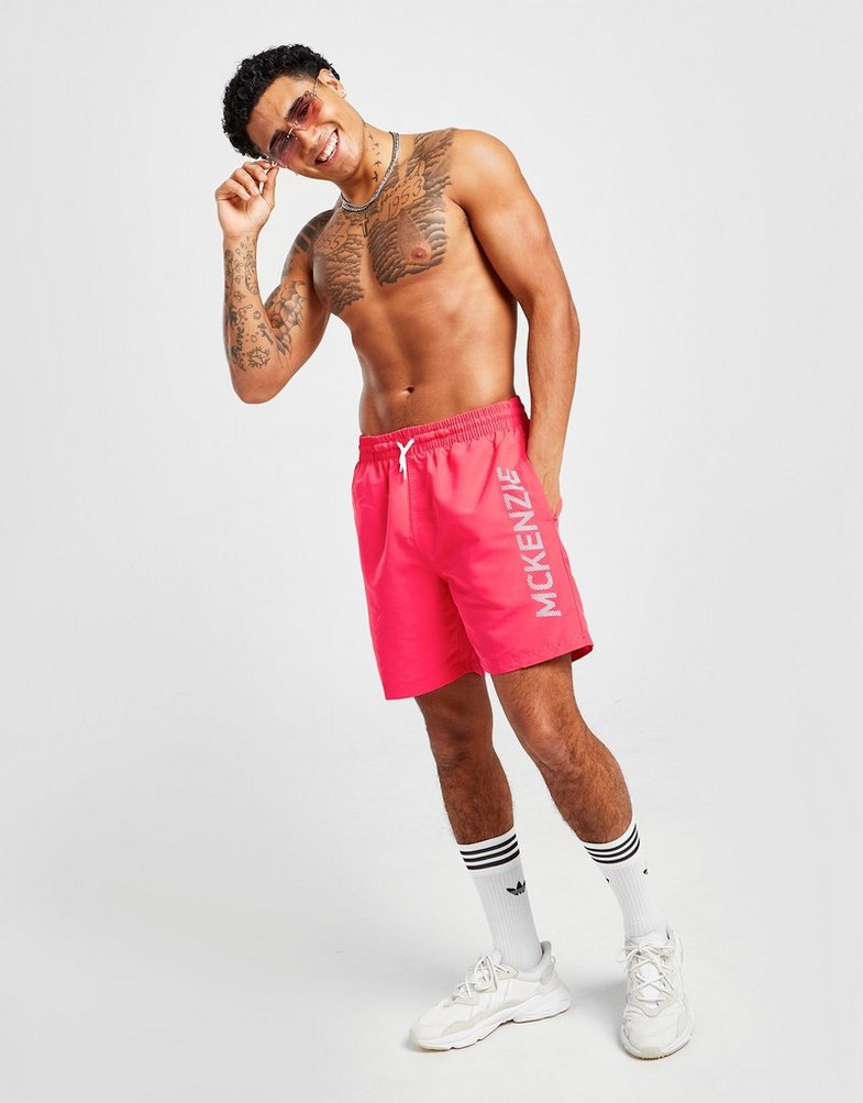 Krótkie spodenki, szorty męskie MCKENZIE TAURI SWIM SHORTS MCKTM15034 Różowy