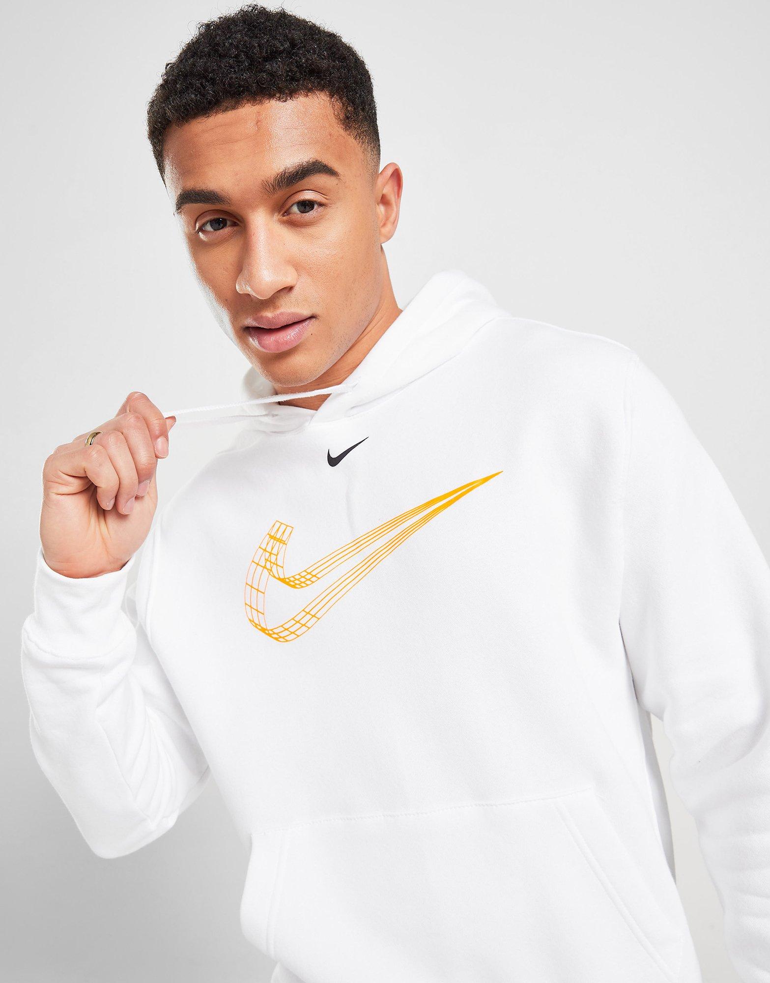 Bluza męska NIKE BLUZA Z KAPTUREM 3D HOODIE DV9129100 Biały