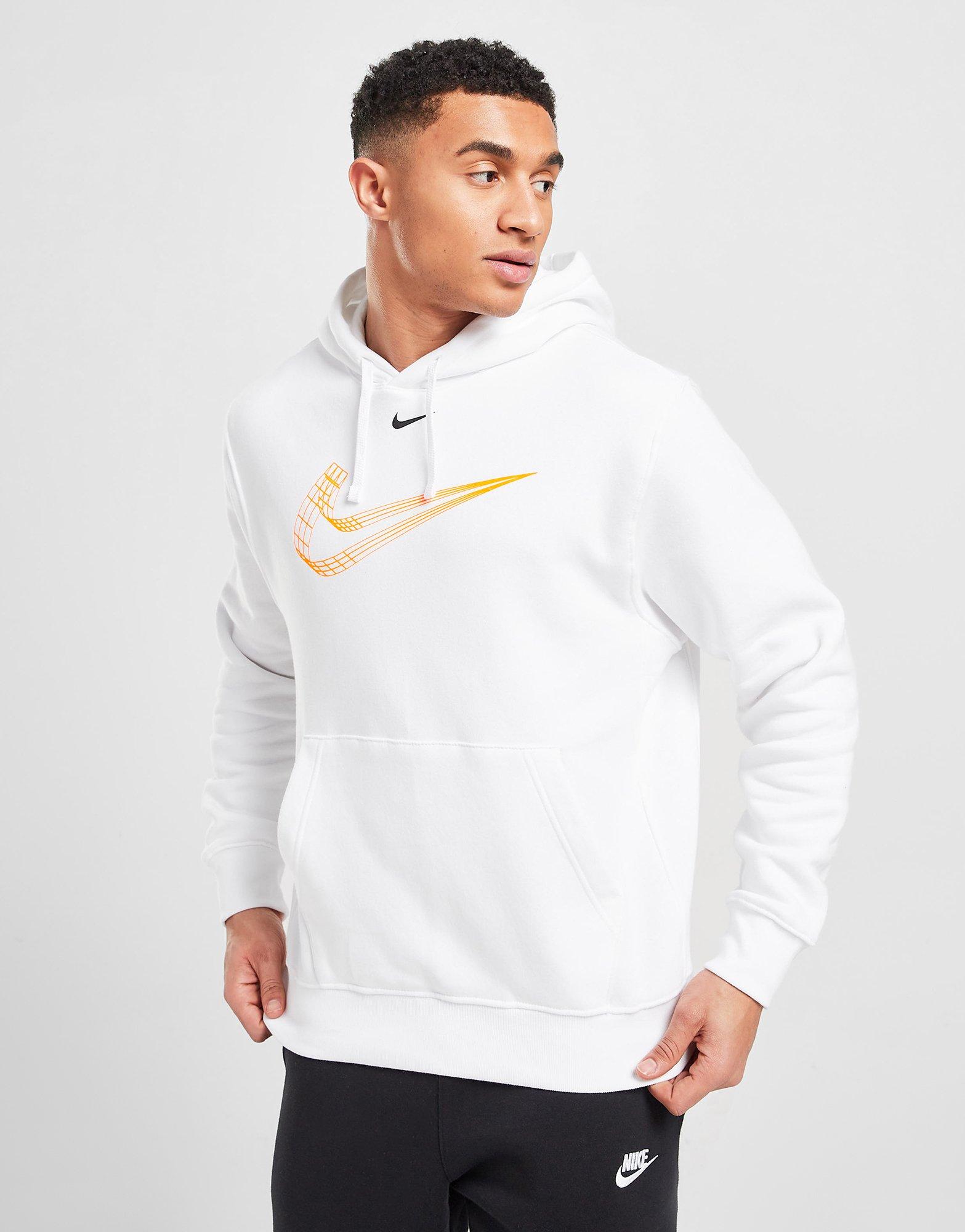 Bluza męska NIKE BLUZA Z KAPTUREM 3D HOODIE DV9129100 Biały