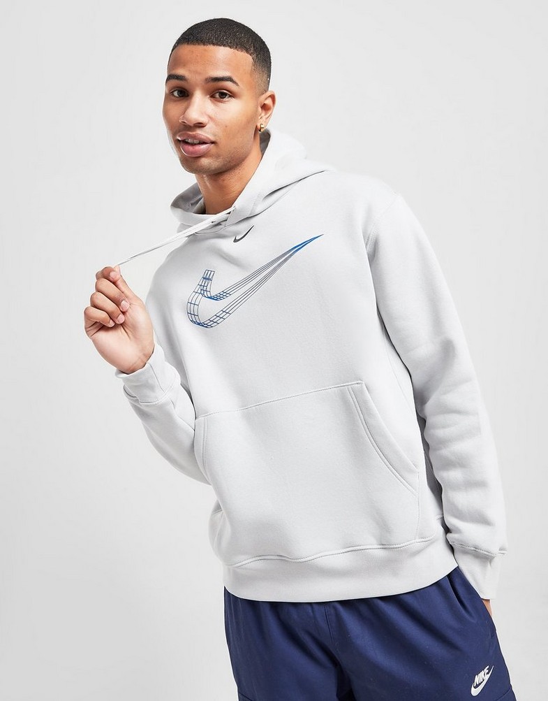 Bluza męska NIKE BLUZA Z KAPTUREM 3D HOODIE DV9129097 Szary