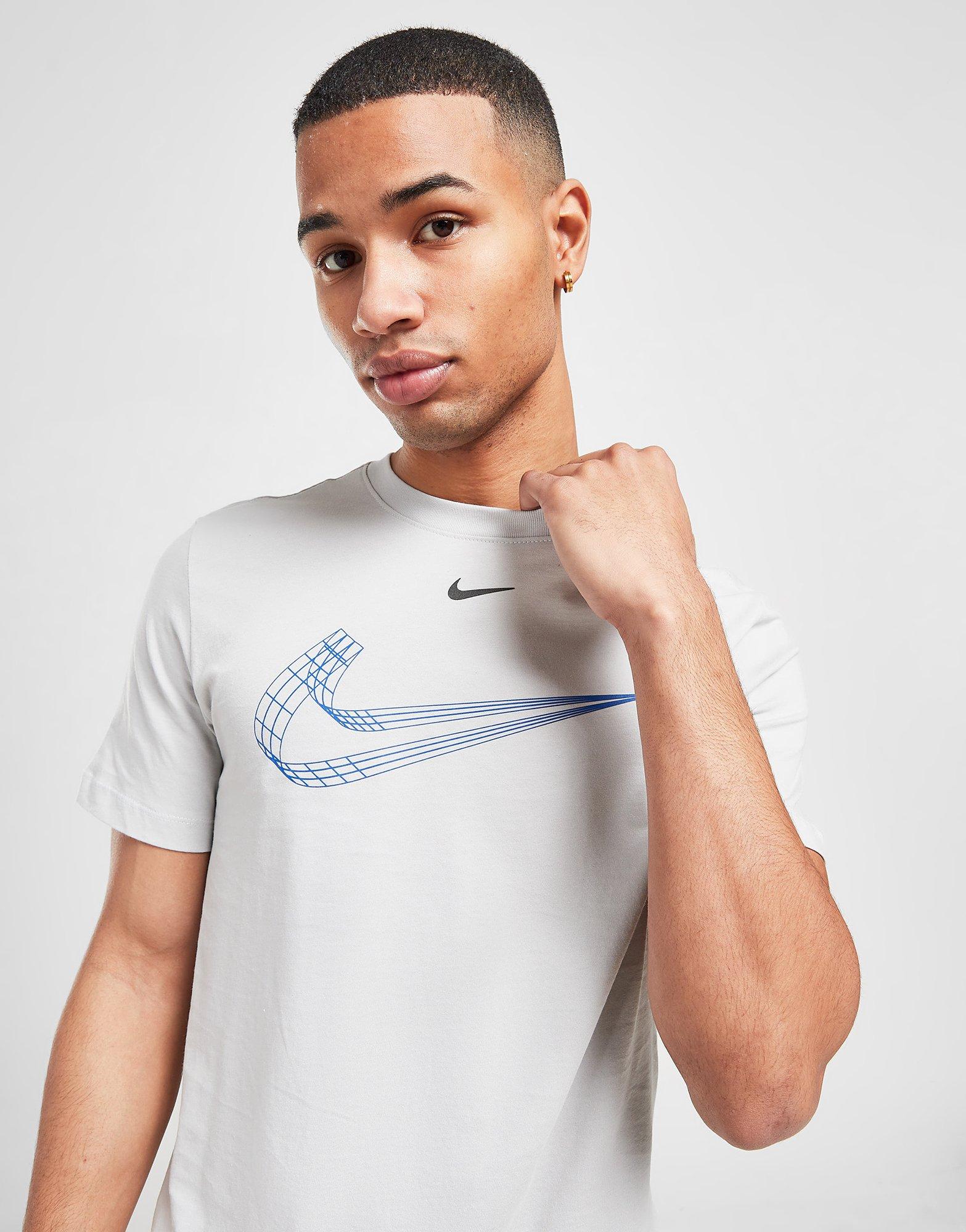 Tricou pentru bărbați NIKE TRICOU 3D SWOOSH TRICOU DV9142097 Gri
