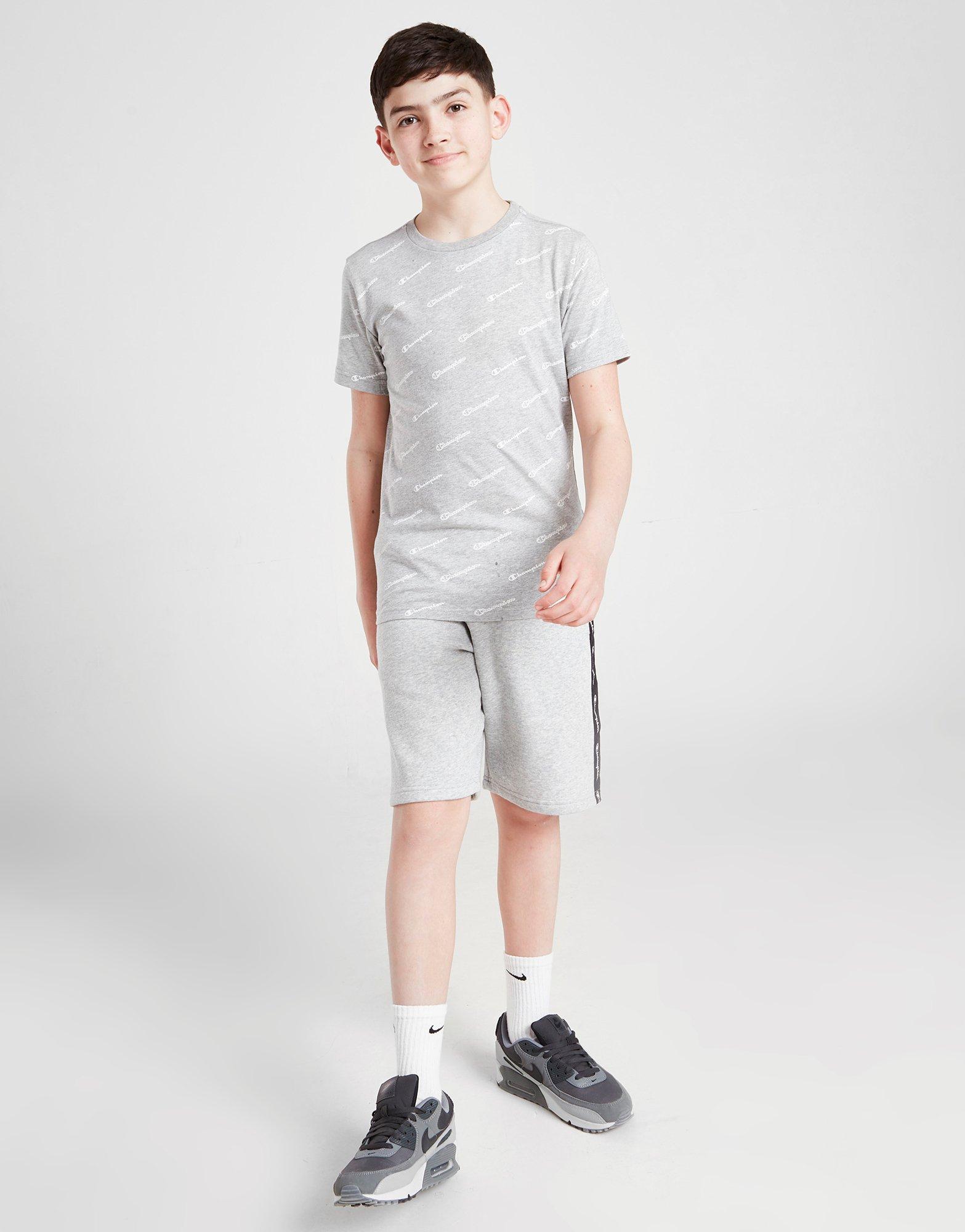 Детска тениска CHAMPION ТЕНИСКА ALL OVER PRINT 305875EL002 Сив