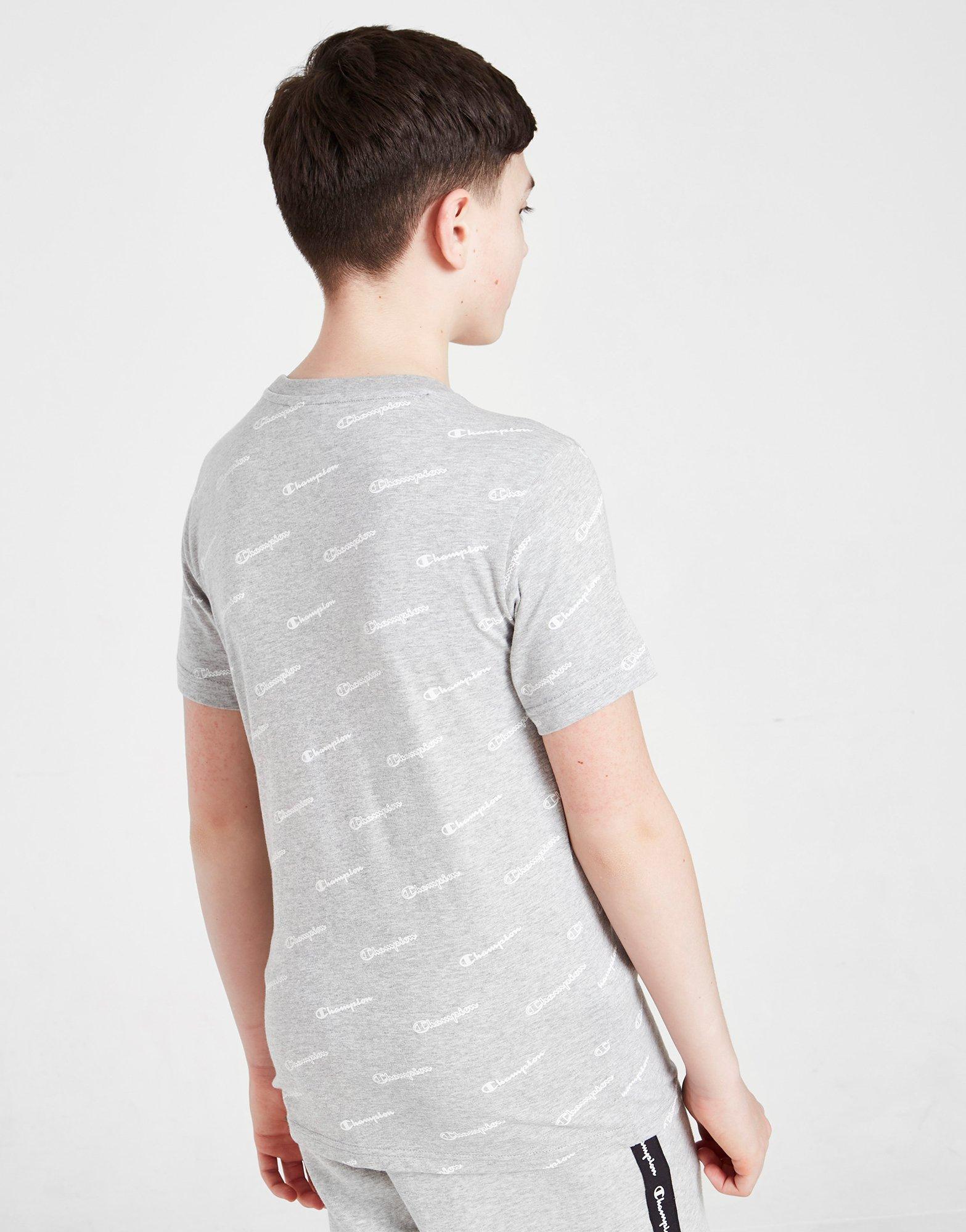 Детска тениска CHAMPION ТЕНИСКА ALL OVER PRINT 305875EL002 Сив