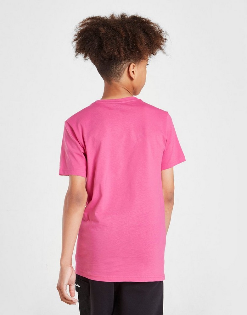 Koszulka, t-shirt dziecięcy CHAMPION T-SHIRT CORE 305702PS158 Różowy