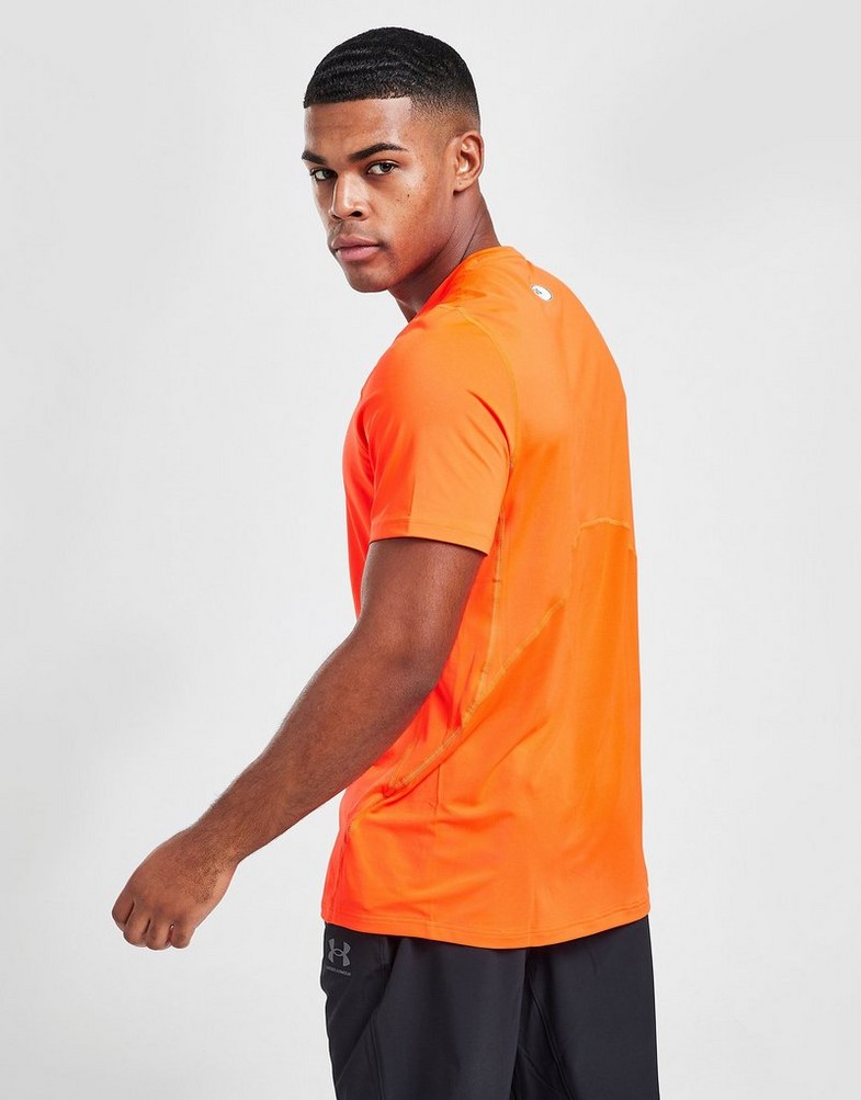 Koszulka, t-shirt męski UNDER ARMOUR T-SHIRT UA HG TEE P.FIRE 1361683-296 Czerwony