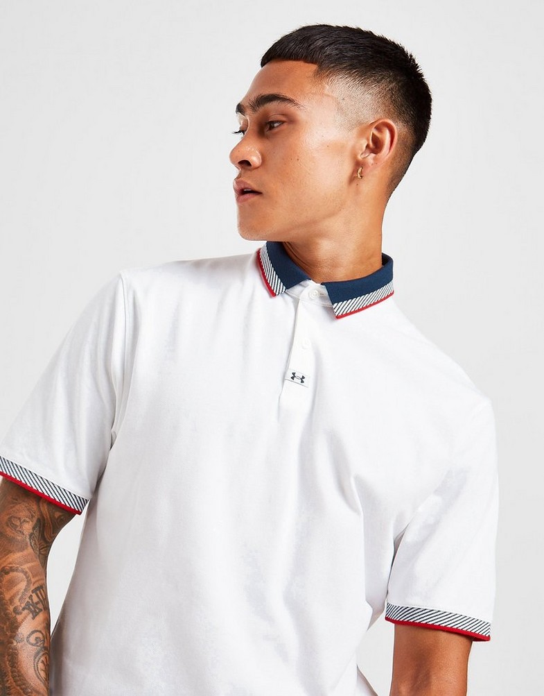 UNDER ARMOUR KRÓTKI RĘKAW GOLF ACE POLO SHIRT 1370099-100 Biały