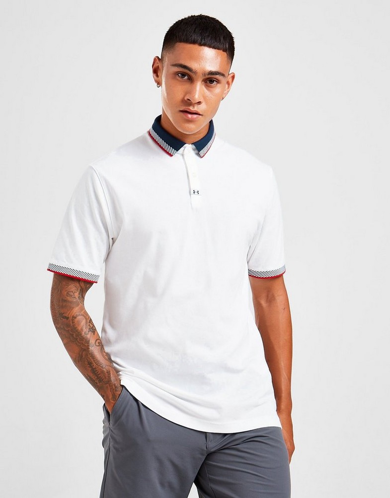 UNDER ARMOUR KRÓTKI RĘKAW GOLF ACE POLO SHIRT 1370099-100 Biały