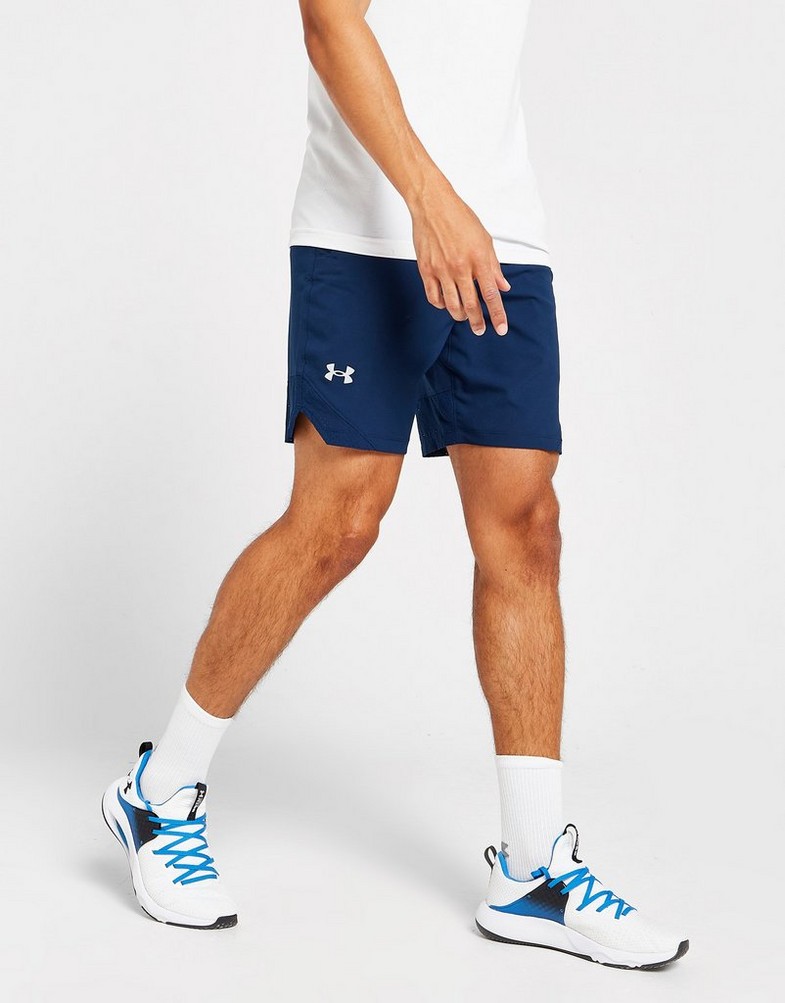 Krótkie spodenki, szorty męskie UNDER ARMOUR SZORTY VANISH WOVEN SHORTS 1370382-408 Niebieski