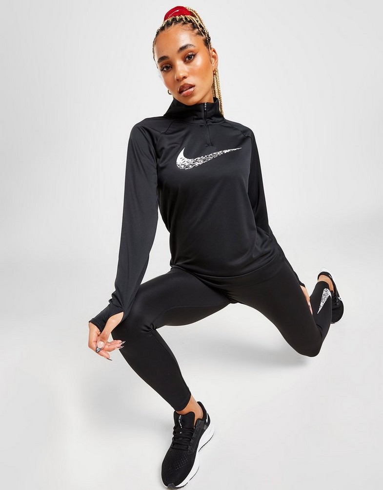 Dámska mikina NIKE MIKINA W NK DF SWOOSH RUN MDLYR DM7769-010 Čierna