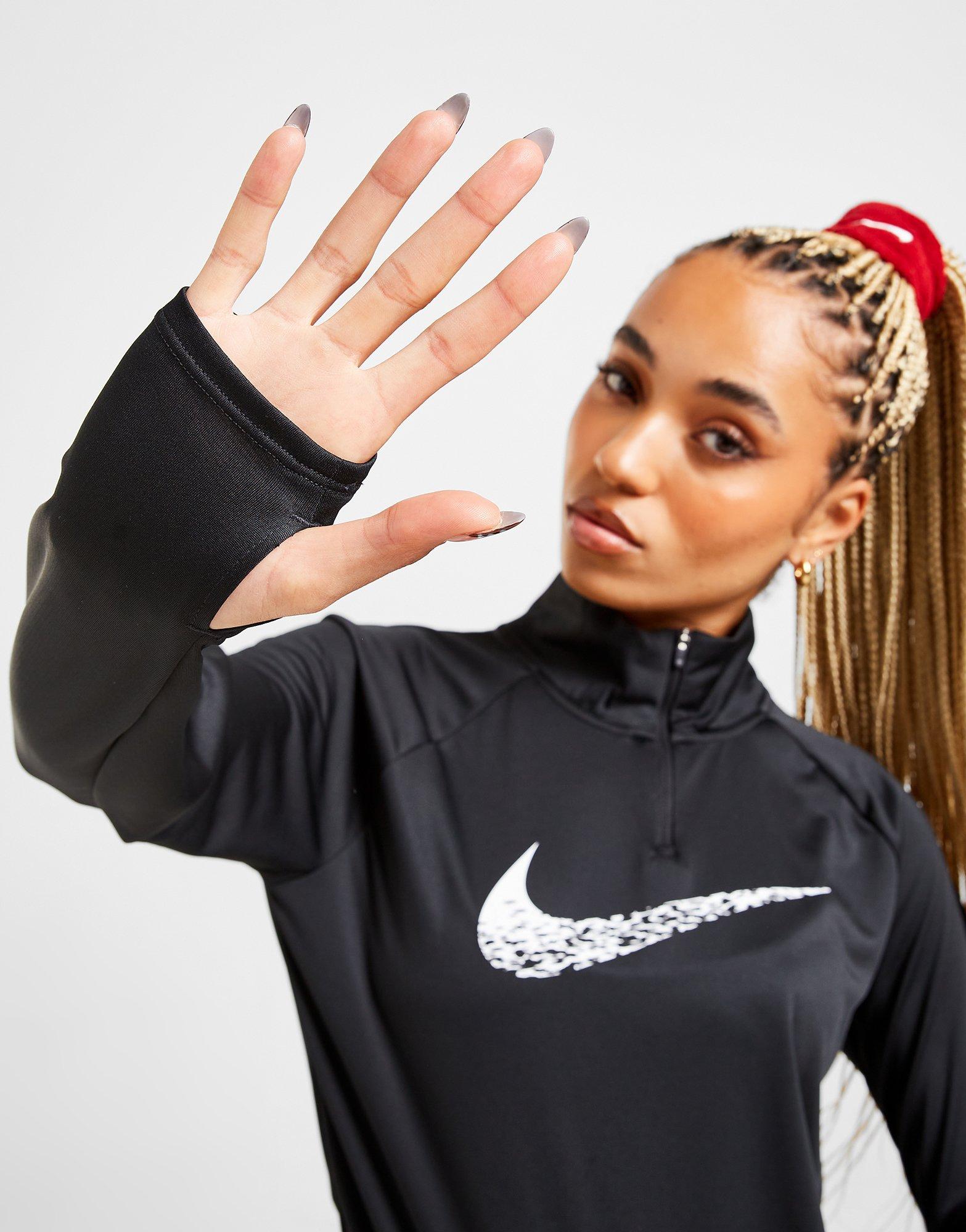 Dámska mikina NIKE MIKINA W NK DF SWOOSH RUN MDLYR DM7769-010 Čierna