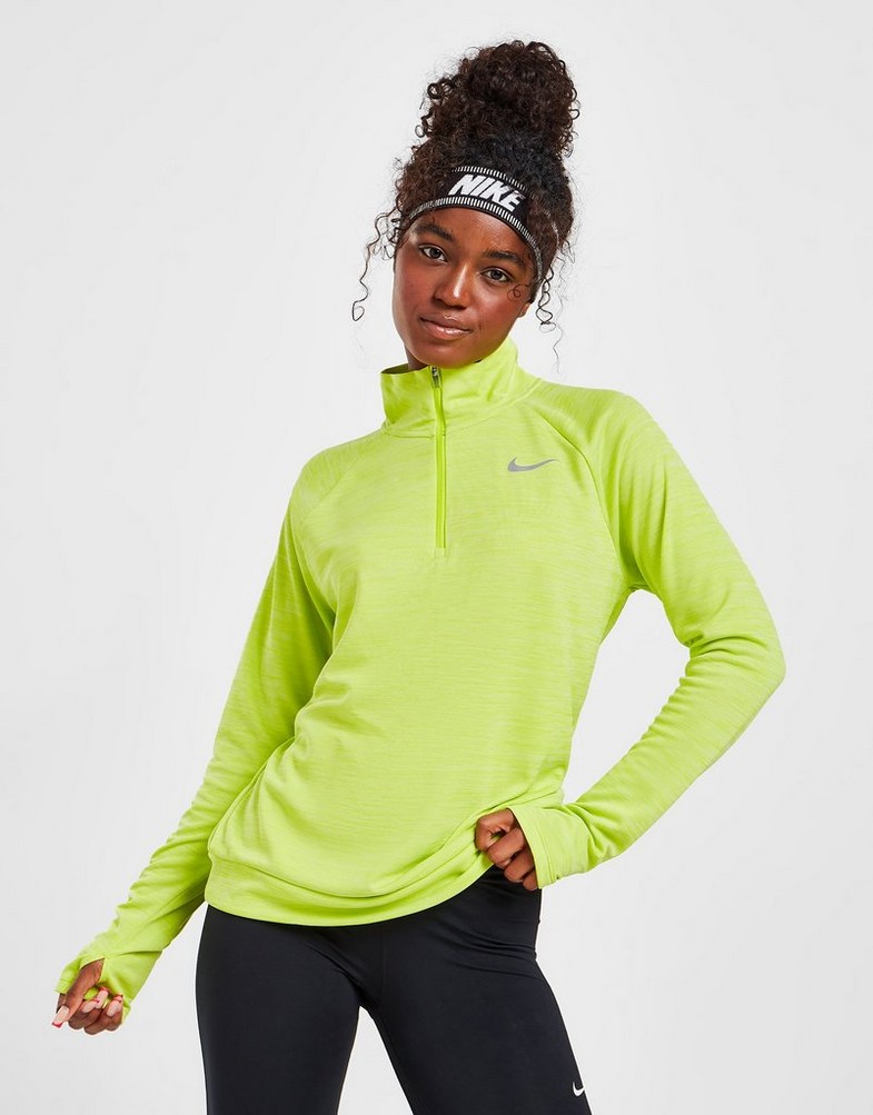 Bluza damska NIKE RUNNING PACER 1/4 ZIP TRACK TOP  CU3267-321 Zielony