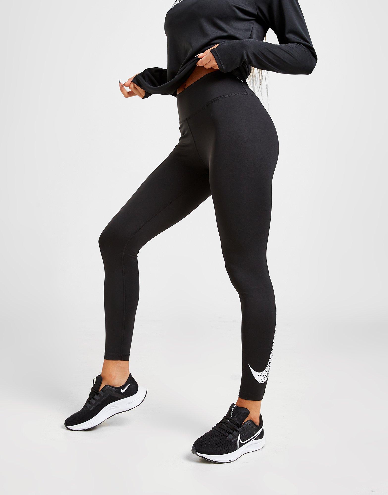 Női leggings NIKE SWOOSH RUNNING TIGHTS DM7767-010 Fekete