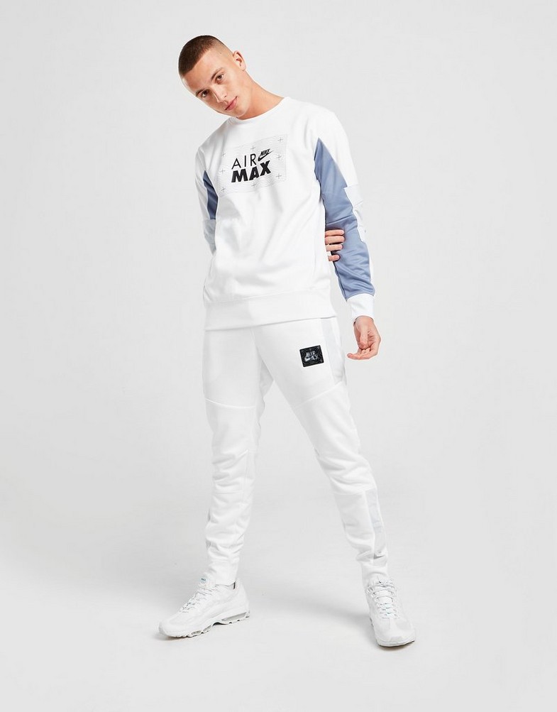 Bluza męska NIKE AIR MAX POLY CREW SWEATSHIRT DO7236-100 Biały