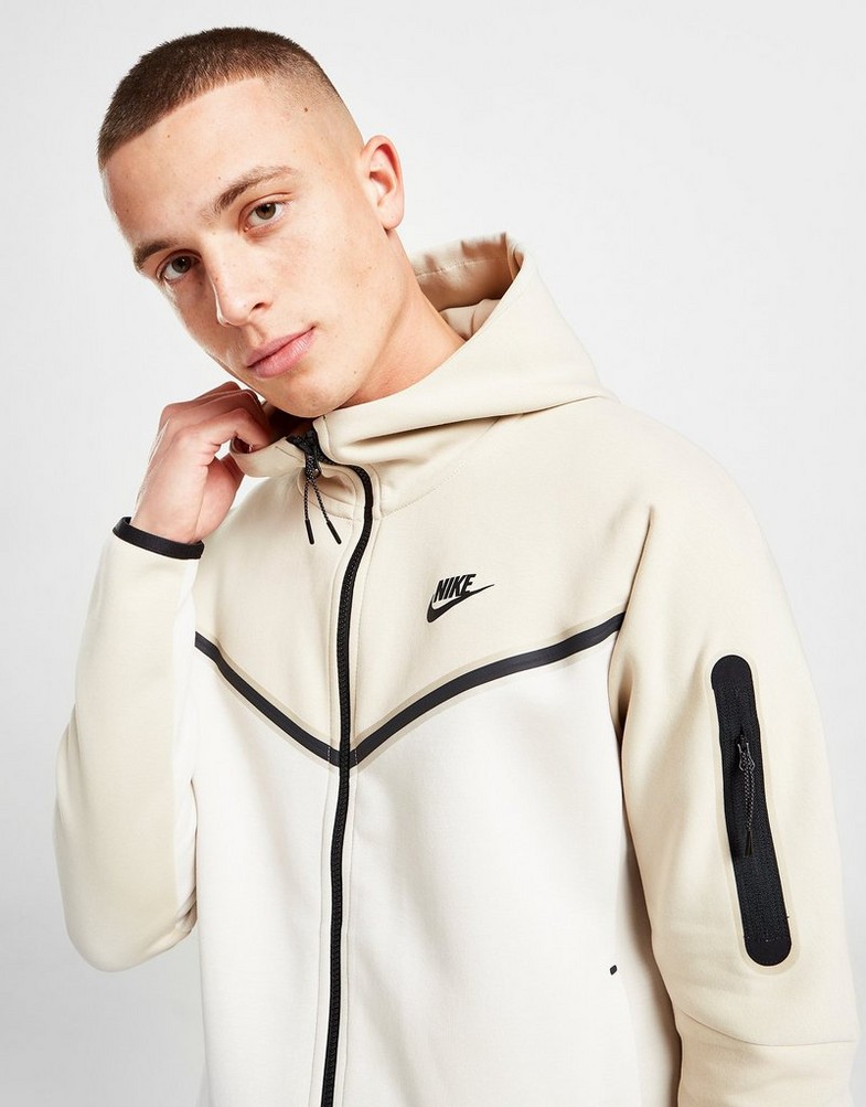 Bluza męska NIKE BLUZA Z KAPTUREM SPORTSWEAR TECH FLEECE DV0537-206 Biały
