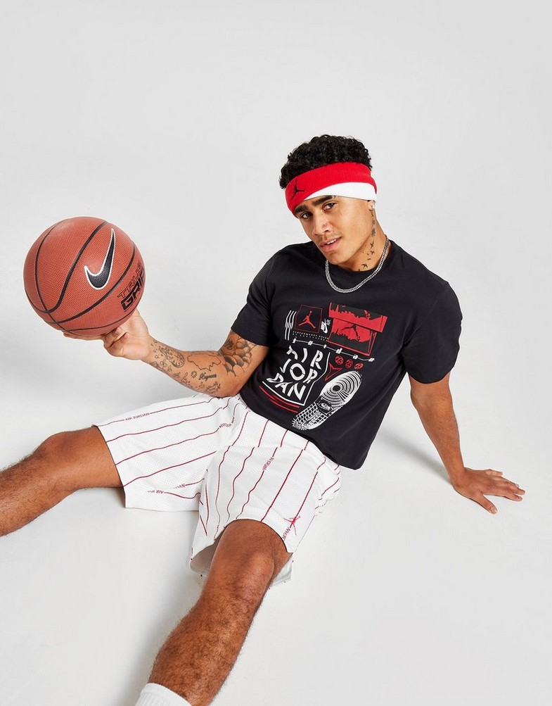 Koszulka, t-shirt męski JORDAN T-SHIRT PRINT GRAPHIC T-SHIRT DM1424-010 Czarny
