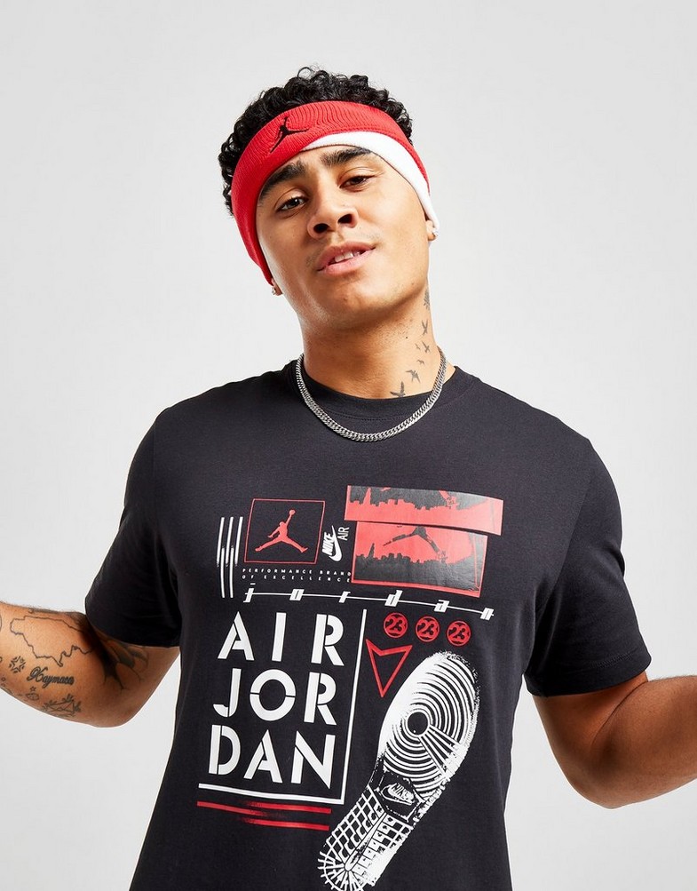 Koszulka, t-shirt męski JORDAN T-SHIRT PRINT GRAPHIC T-SHIRT DM1424-010 Czarny
