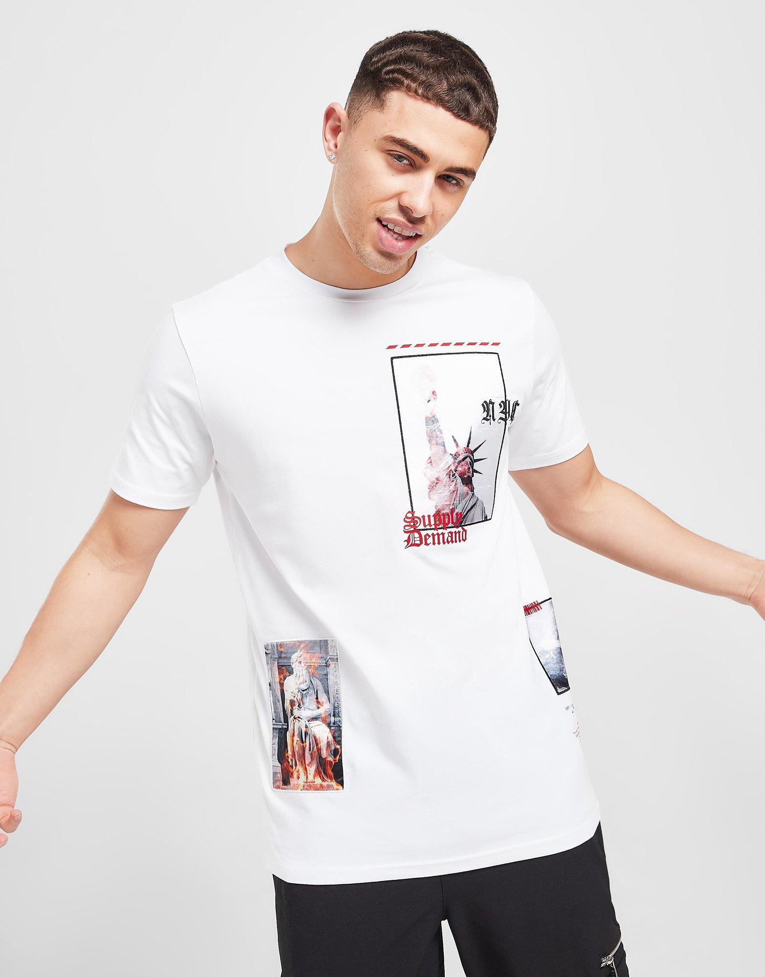 Pánske tričko SUPPLY & DEMAND TRIČKO SCATTER TRIČKO SUPTM15939 Biela