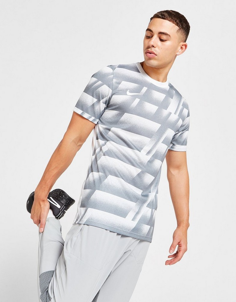 Koszulka, t-shirt męski NIKE T-SHIRT ACAD AOP TEE BLK DH9671-010 Czarny
