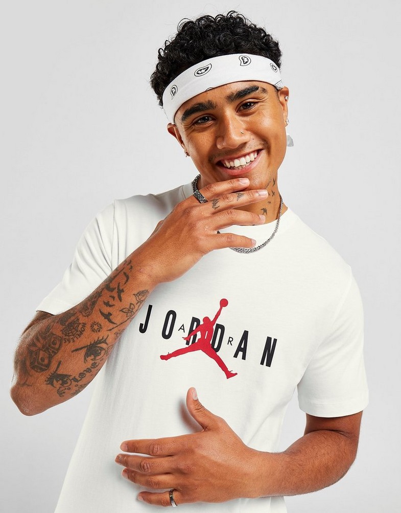 Koszulka, t-shirt męski JORDAN T-SHIRT JDAN STRETCH TEE WHT DM1462-100 Biały