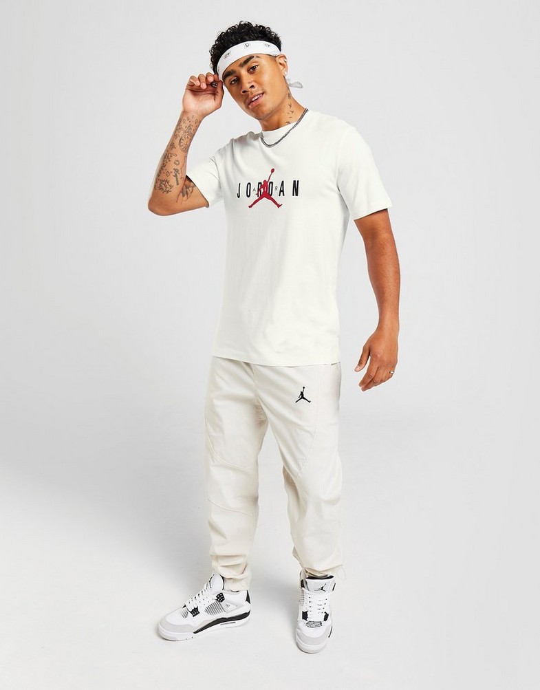 Koszulka, t-shirt męski JORDAN T-SHIRT JDAN STRETCH TEE WHT DM1462-100 Biały