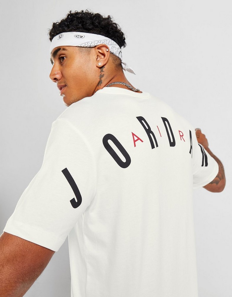 Koszulka, t-shirt męski JORDAN T-SHIRT JDAN STRETCH TEE WHT DM1462-100 Biały