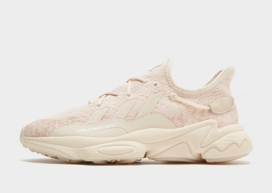 Buty sneakersy damskie ADIDAS OZWEEGO KNIT HALO IVORY' GY9639 Beżowy
