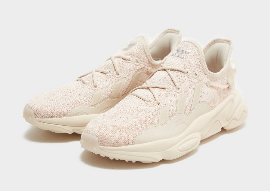 Buty sneakersy damskie ADIDAS OZWEEGO KNIT HALO IVORY' GY9639 Beżowy