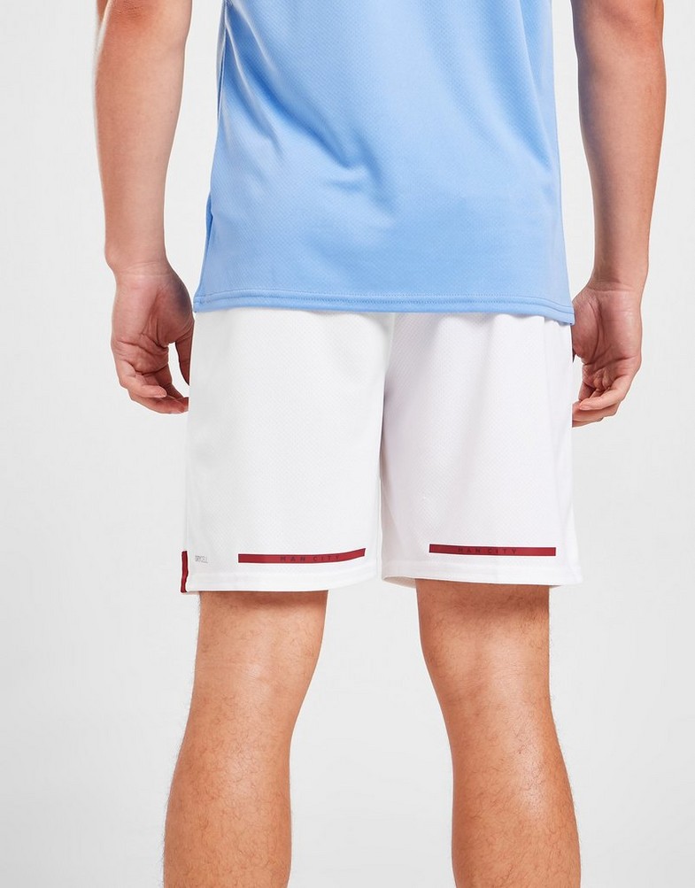 Krótkie spodenki, szorty męskie PUMA SZORTY MANCHESTER CITY FC 2022/23 HOME SHORTS 76575204 Biały