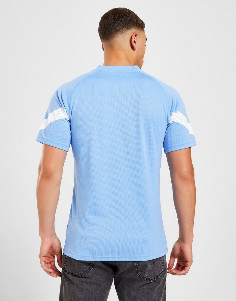 Koszulka, t-shirt męski PUMA KRÓTKI RĘKAW MANCHESTER CITY FC TRAINING SHIRT 76774812 Niebieski