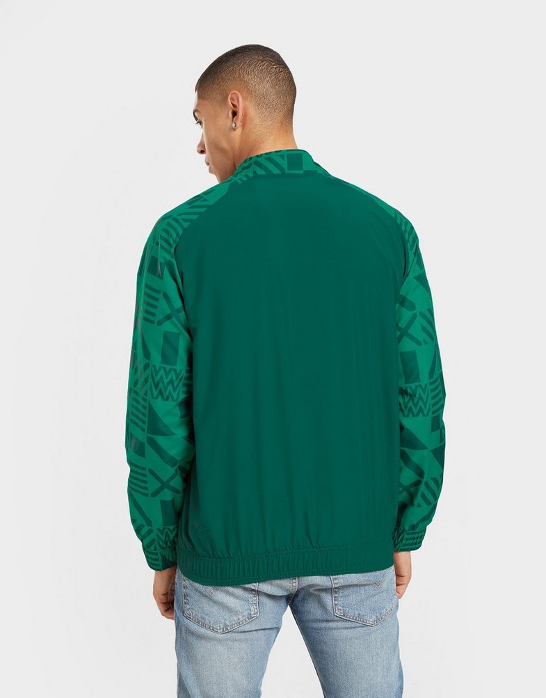 Koszulka, t-shirt męski PUMA KRÓTKI RĘKAW SENEGAL PRE MATCH JACKET 76745003 Zielony