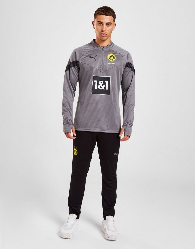 Komplet dresowy męski PUMA DRES BORUSSIA DORTMUND TRAINING TRACK PANTS 76767206 Czarny