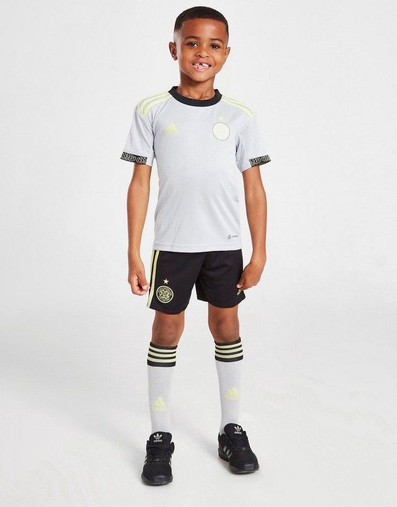 Koszulka, t-shirt dziecięcy ADIDAS KRÓTKI RĘKAW CELTIC FC 2022/23 THIRD KIT CHILDREN HA5450 Szary