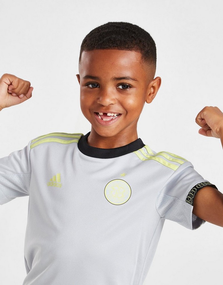 Koszulka, t-shirt dziecięcy ADIDAS KRÓTKI RĘKAW CELTIC FC 2022/23 THIRD KIT CHILDREN HA5450 Szary