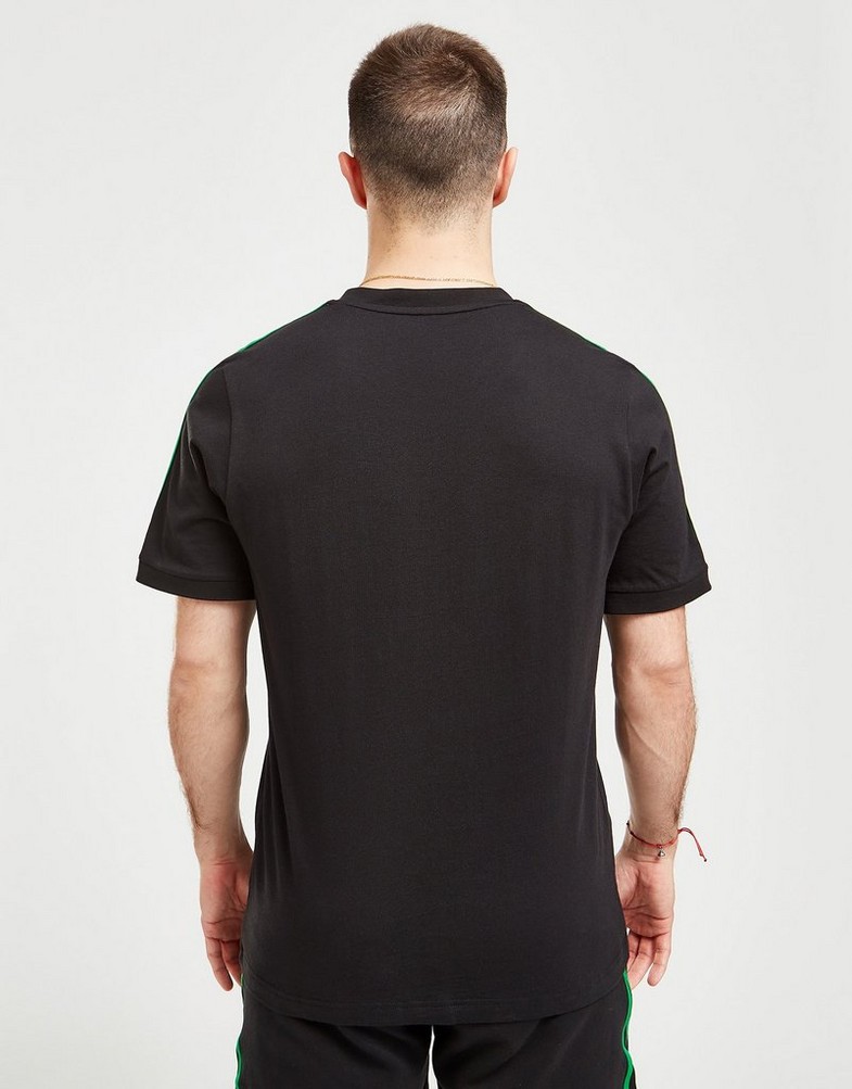 Koszulka, t-shirt męski ADIDAS KRÓTKI RĘKAW CELTIC FC DNA 3-STRIPES T-SHIRT HD3904 Czarny