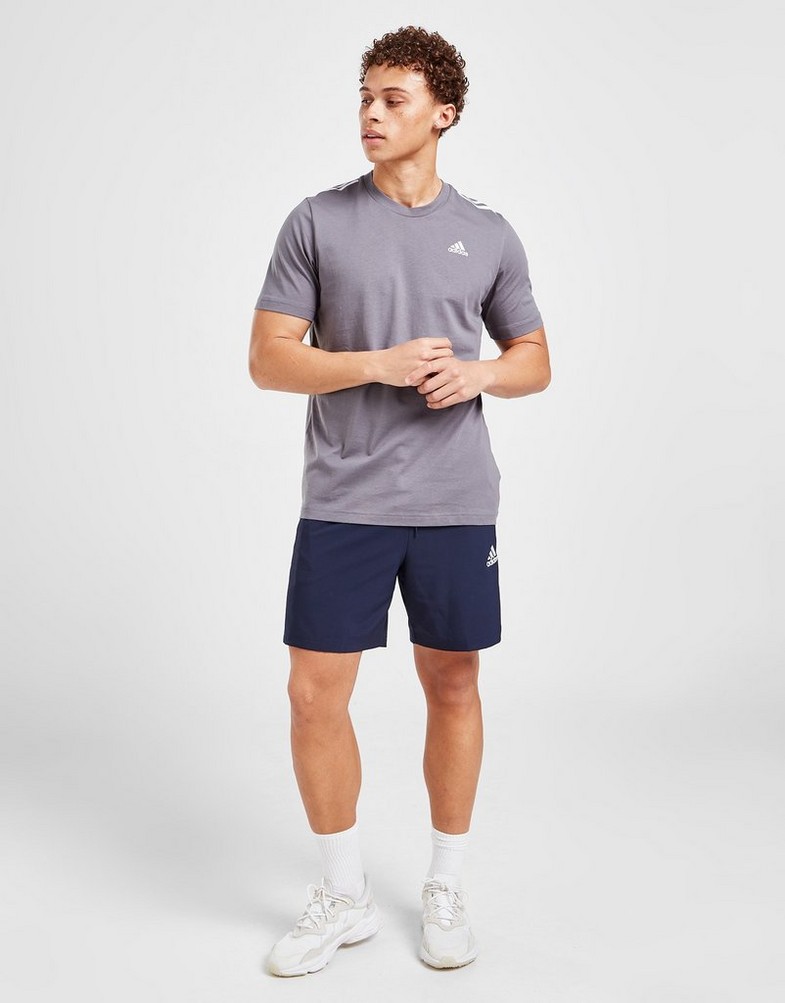 Tricou pentru bărbați ADIDAS TRICOU BADGE OF SPORT 3-STRIPES TRICOU HN4194 Gri