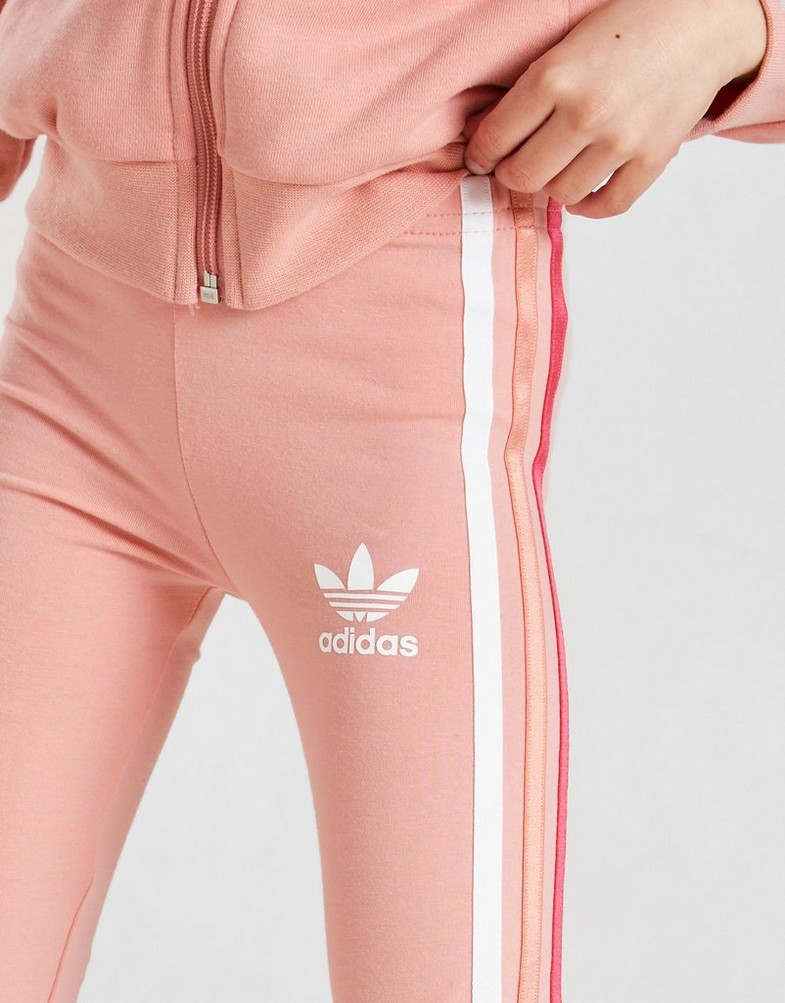 Trening pentru copii ADIDAS ROCHIE GIRLS' TRI STRIPE TRACKSUIT CHILD HP1300 Portocaliu