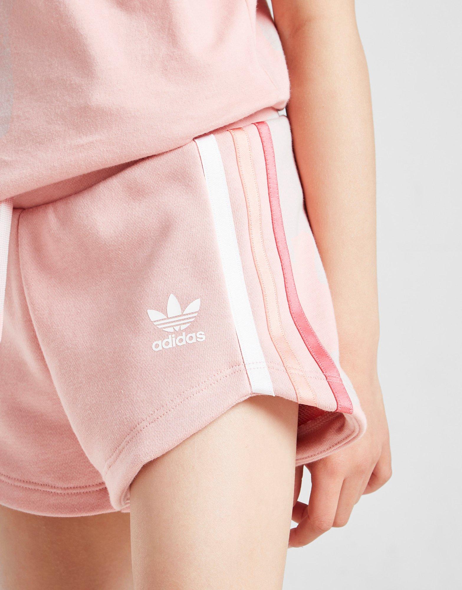 Detské tričko ADIDAS TRIČKO GIRLS' TRI STRIPE TRIČKO/SHORTS S HM8196 Ružová