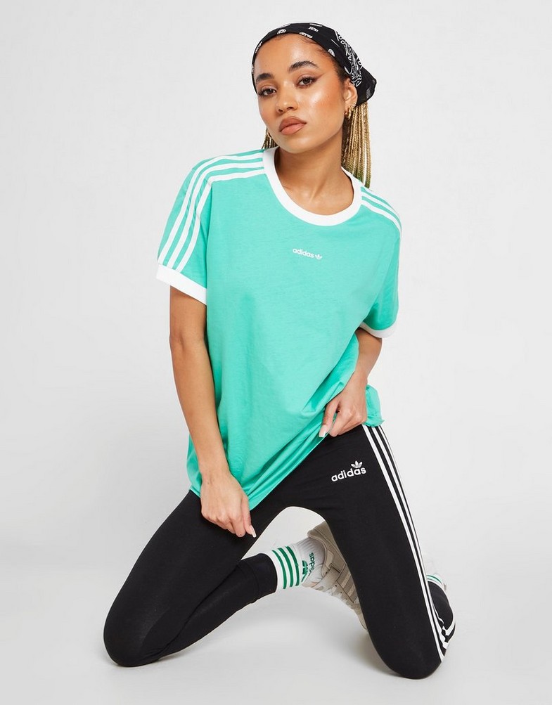 Dámske tričko ADIDAS LINEAR LOGO BOYFRIEND TRIČKO HS4301 Zelená