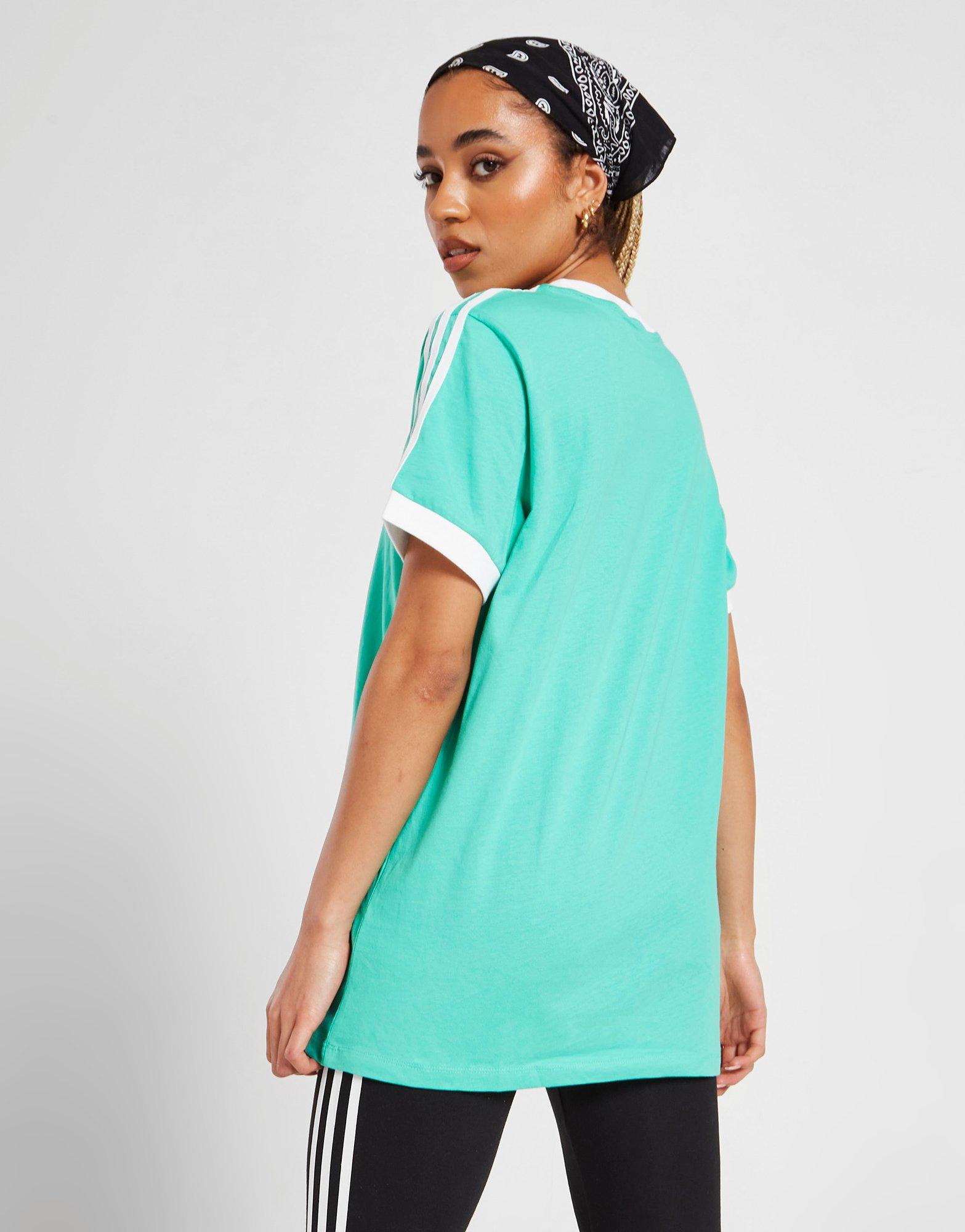 Dámske tričko ADIDAS LINEAR LOGO BOYFRIEND TRIČKO HS4301 Zelená