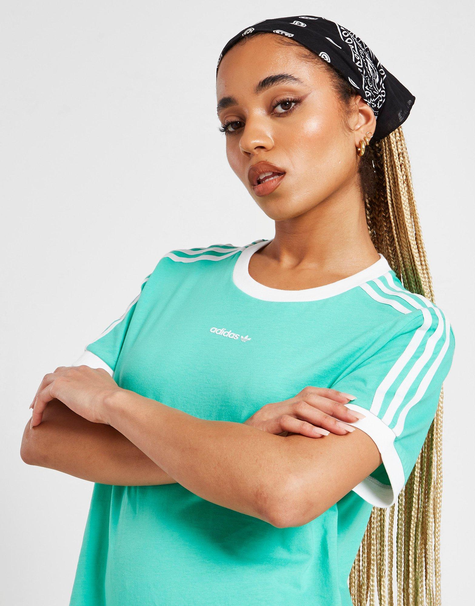 Dámske tričko ADIDAS LINEAR LOGO BOYFRIEND TRIČKO HS4301 Zelená