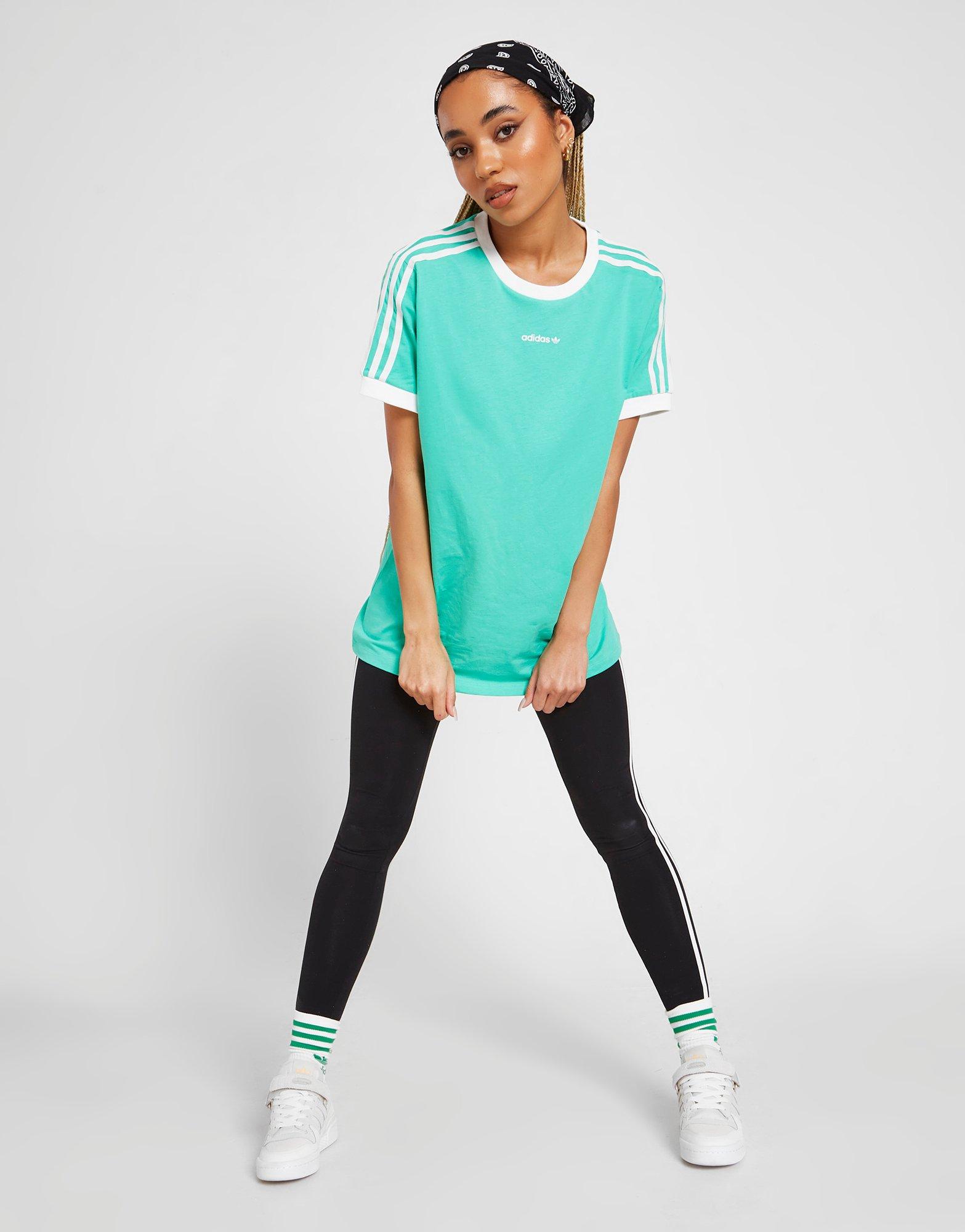 Dámske tričko ADIDAS LINEAR LOGO BOYFRIEND TRIČKO HS4301 Zelená