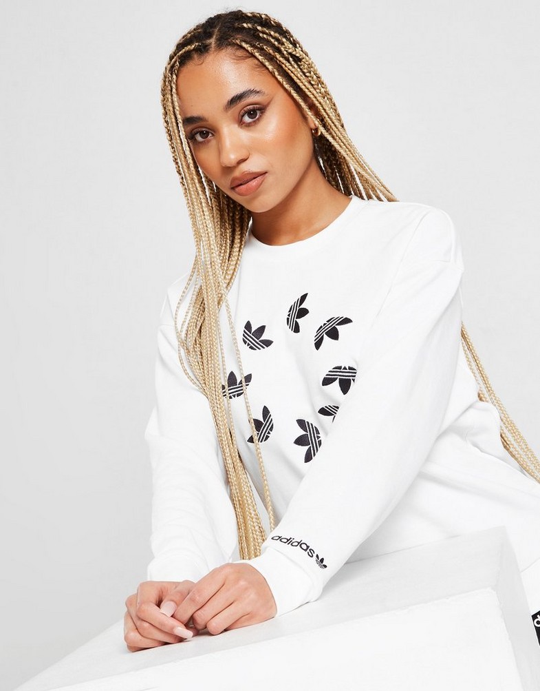 Bluza damska ADIDAS CIRCLE TREFOIL CREW SWEATSHIRT  HM6473 Biały