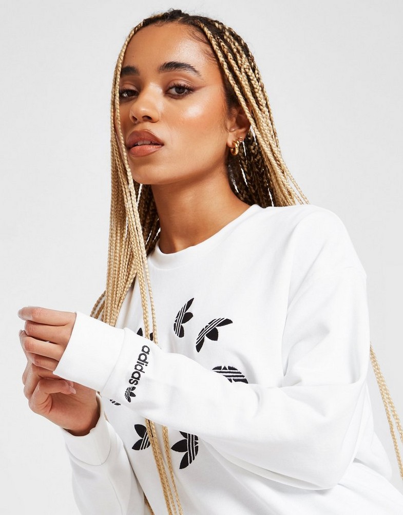 Bluza damska ADIDAS CIRCLE TREFOIL CREW SWEATSHIRT  HM6473 Biały