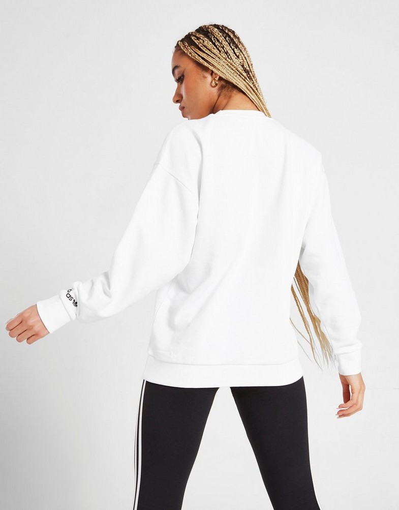 Bluza damska ADIDAS CIRCLE TREFOIL CREW SWEATSHIRT  HM6473 Biały